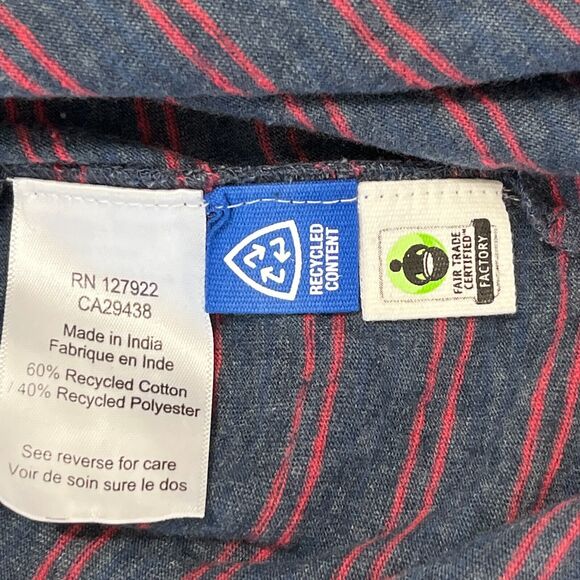 Mountain Khakis Dress Womens Small Relaxed Fit‎ Maxi Striped Sleeveless Blue - Picture 10 of 12